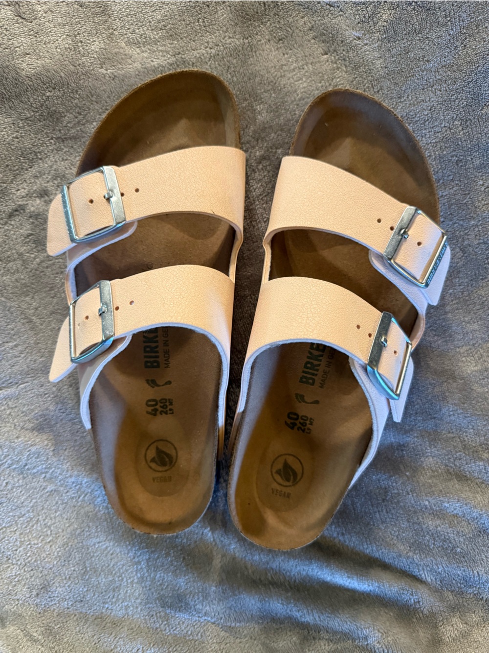 Birkenstock Arizona Two-Strap Sandals in Pale Pink